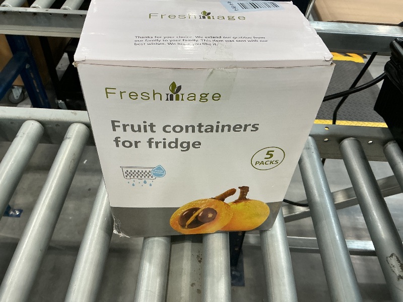 Photo 1 of 5 PCS Large Fruit storage Containers for Fridge ,Food Storage Containers