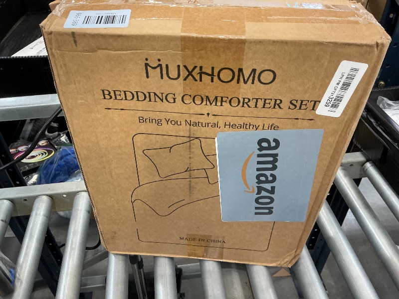 Photo 1 of MUXHOMO Queen Comforter Set, 3-Piece, Hot Pink