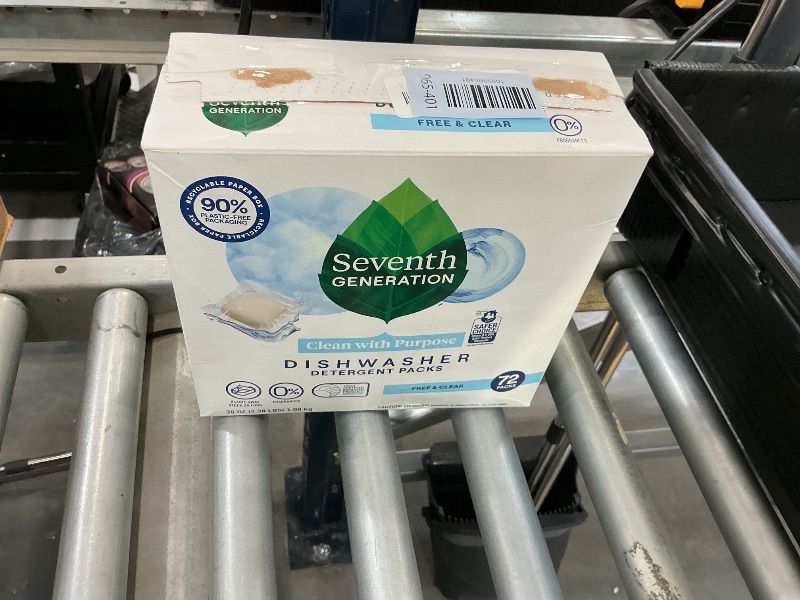 Photo 1 of Seventh Generation Free & Clear Dishwasher Detergent Packs, 72 Count