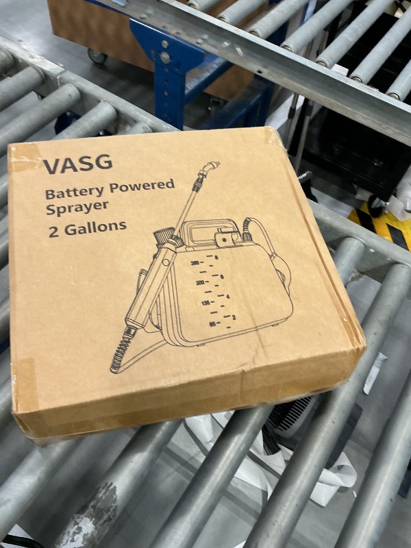 Photo 1 of VASG Battery Powered Sprayer 2 Gallon, 7.4V Foldable Electric Pump Sprayer