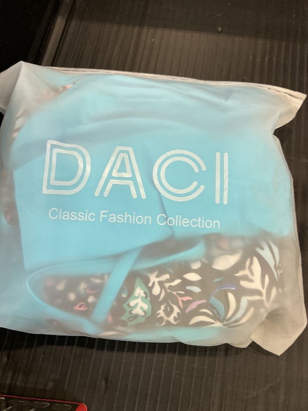Photo 1 of Daci 3 Piece Tankini Swimsuit Set - Blue/Black Floral, L