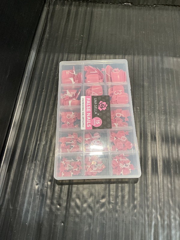 Photo 1 of UNA GELLA French Square Toe Nail Tips, 180Pcs