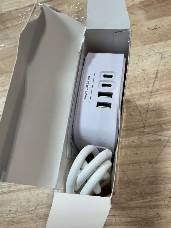 Photo 1 of YISHU Surge Protector Power Strip with 8 Outlets, 4 USB Ports, 6 Ft Cord