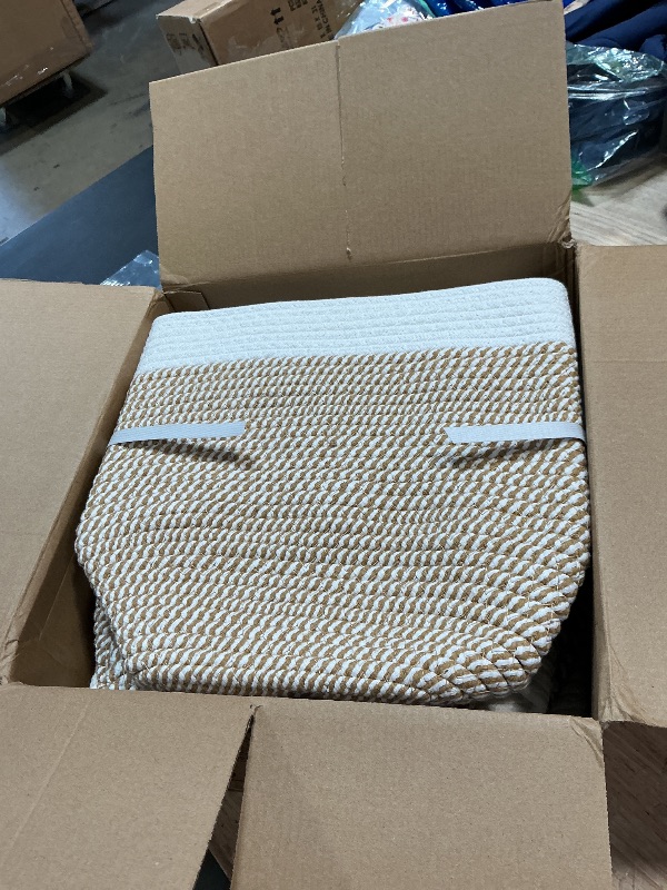 Photo 1 of Yilobi 5 Pack Woven Storage Baskets, Decorative Storage Bins for Organizing