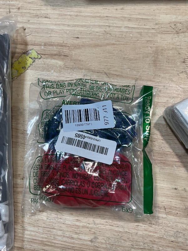 Photo 1 of Paready Red Blue Silver Balloons, 35 Count