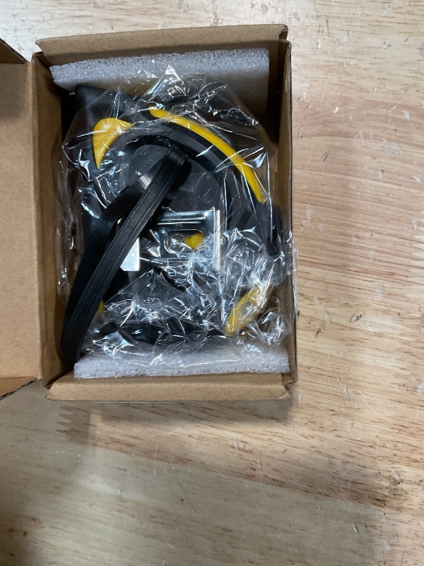 Photo 1 of Amazon Basics Self-Locking Tape Measure with Belt Clip, 16-Feet (5-Meters), Inch/Metric Scale, MID Accuracy, Black, Yellow