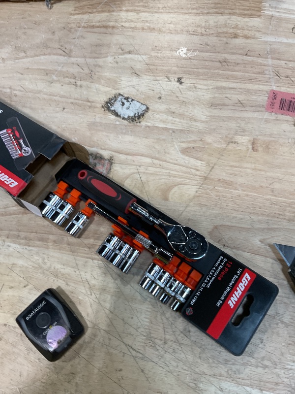 Photo 1 of Egofine 12-Piece 1/4" Mini Socket Wrench Set