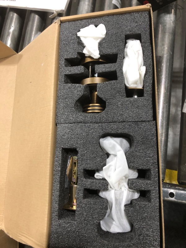 View 2 of SORWDUERM Antique Brass Interior Privacy Door Knobs