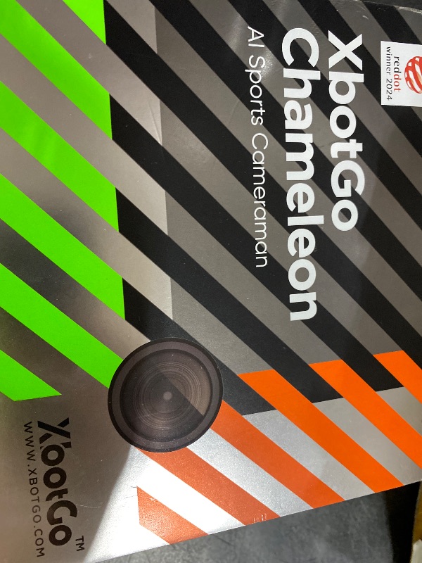View 2 of XbotGo Chameleon AI Auto Sports Action Camera - 4K 60FPS Soccer Camera and Basketball Tracking Camera for Team Sports, Live Streaming, No Subscription, Works with iOS & Android (Lemon Green)