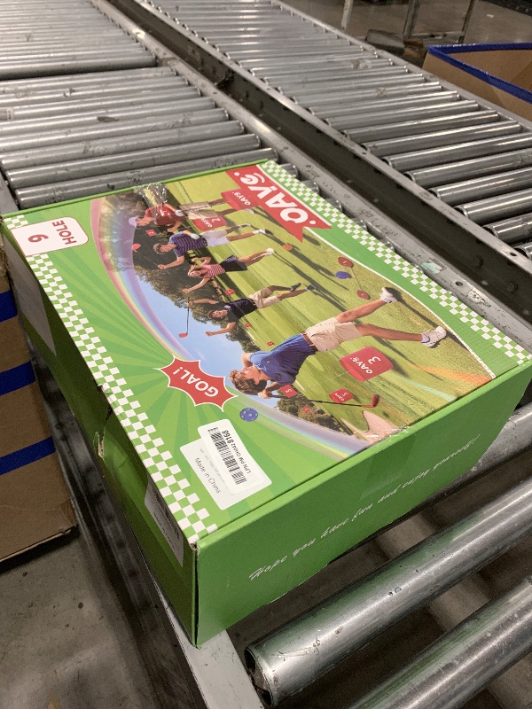 View 2 of OAYE Backyard Golf Game Set with 9 Holes and 4 Adjustable Clubs