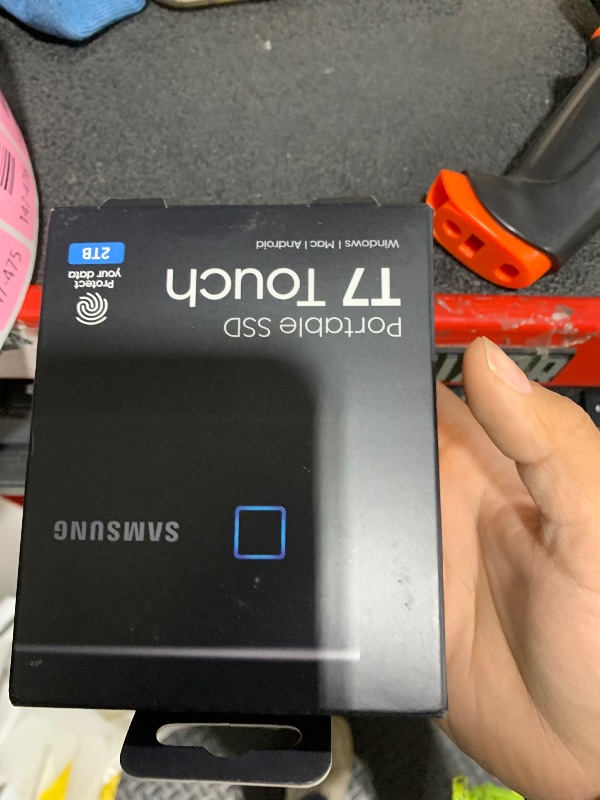 View 2 of Samsung T7 Touch Portable SSD 2TB Black