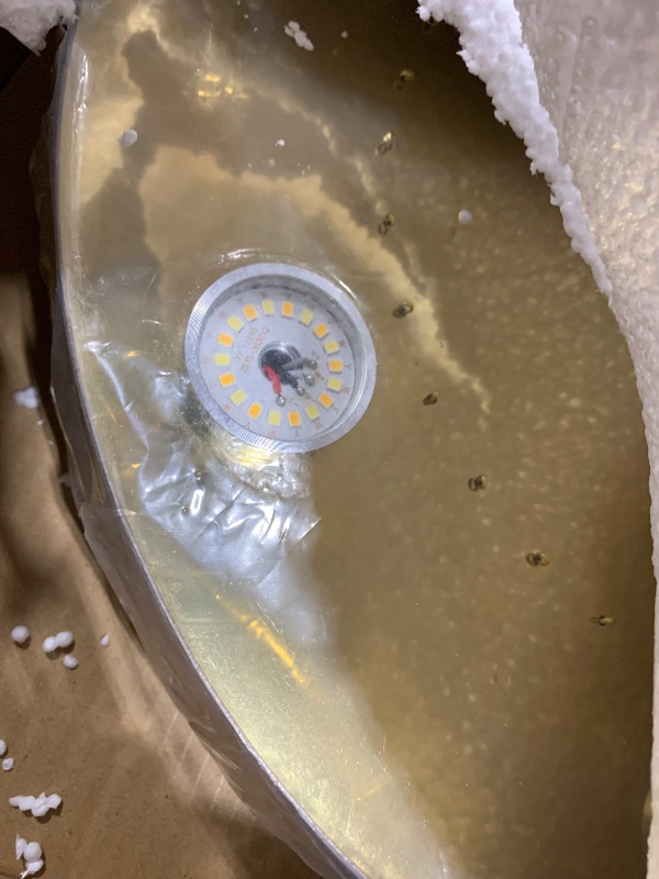 View 3 of VETRULUS 16" Gold Crystal LED ChandelierLPNPMGG1083506