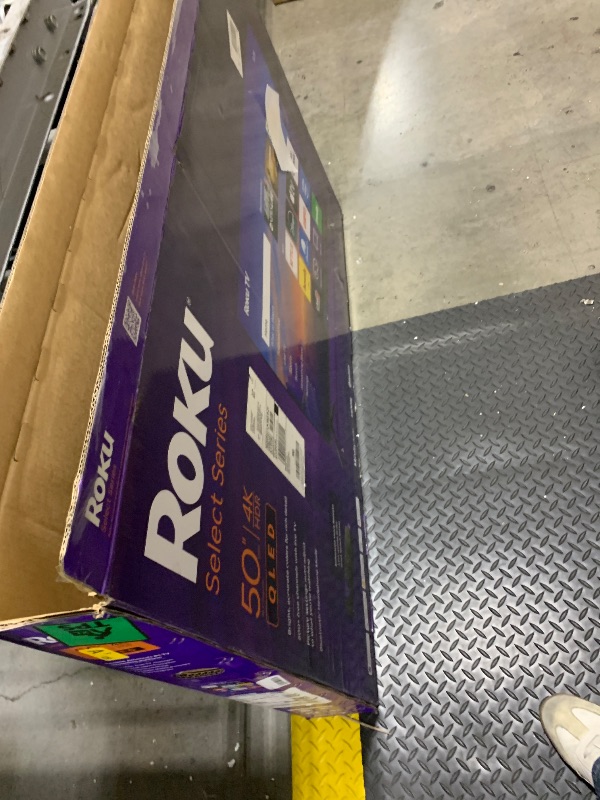 View 3 of Roku 50-Inch 4K QLED Smart TV SALVAGE FOR PARTS ONLY