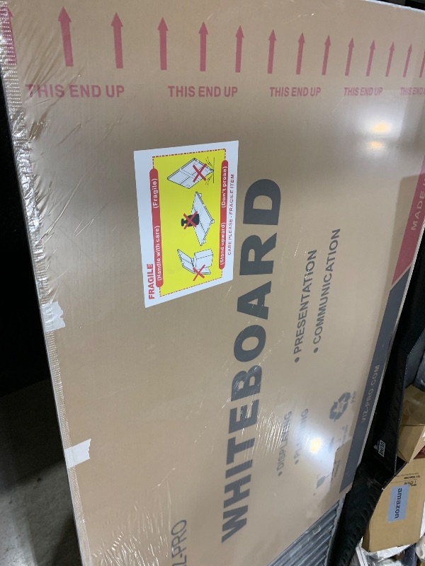 View 2 of VIZ-PRO Dry Erase Board/Magnetic Whiteboard, 72 x 48 Inches, Large Wall Mounted Board for School Office and Home 6' x 4'