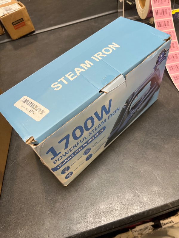 View 3 of LEVOORA Steam Iron with Fast Heating and Large Water Tank