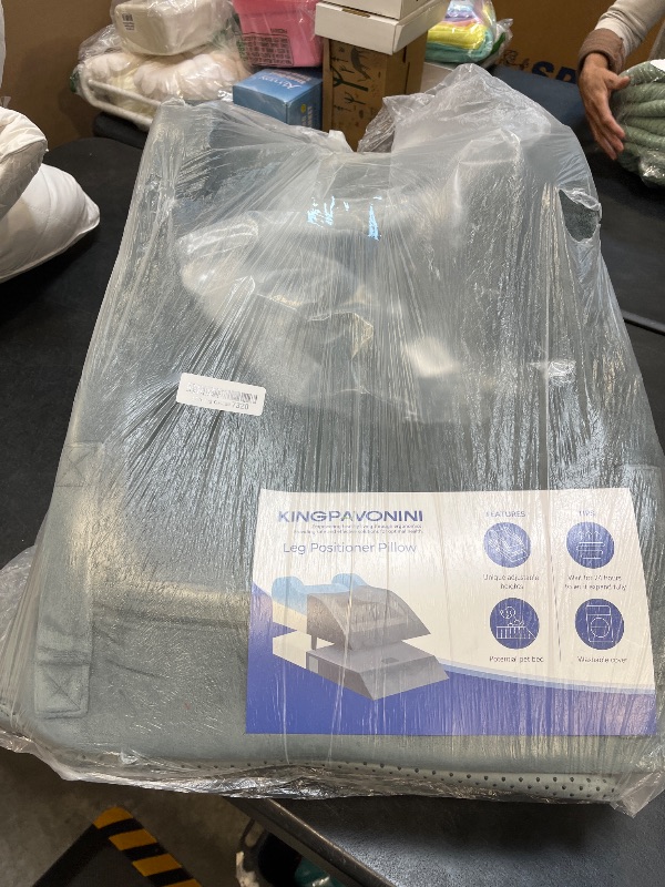 View 2 of KingPavonini Double Leg Elevation Pillow - Grey