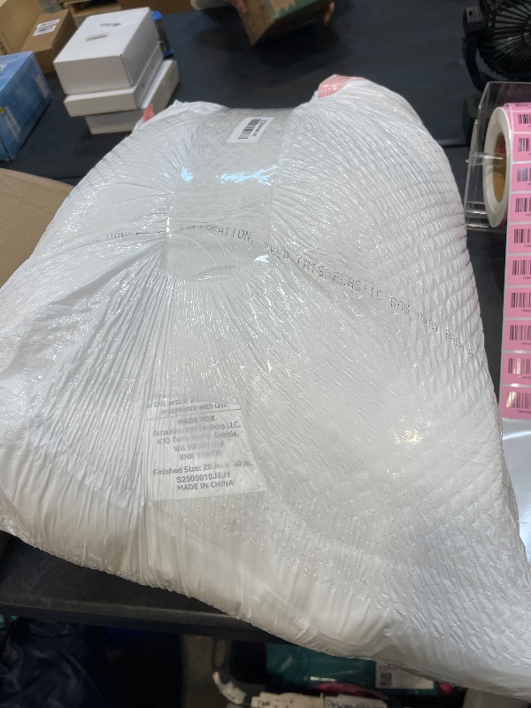 View 2 of Amazon Basics Down Alternative Bed Pillows, Queen, White, Pack of 2