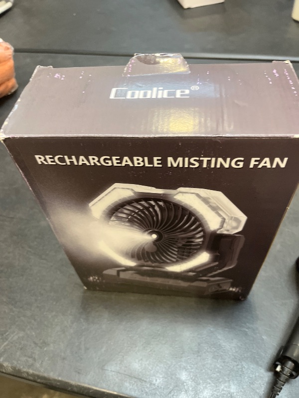 View 3 of Coolice Portable Misting Fan with 24000mAh Battery