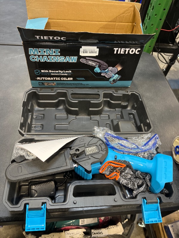 View 2 of Tietoc 8-inch & 6-inch Mini Cordless Chainsaw