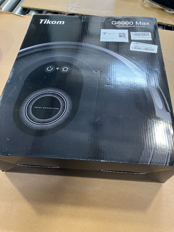 View 2 of Tikom Robot Vacuum and Mop Combo, 5000Pa Robotic Vacuum Cleaner, 150 Min Max, App & Remote Control, Ideal for Hard Floor, Carpet, Pet Hair, Self-Charge(G8000 Max)