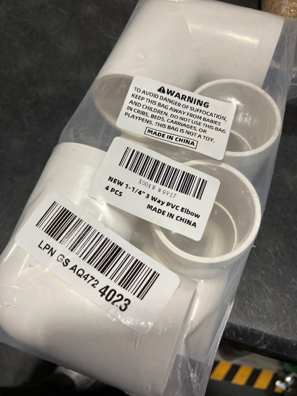 View 2 of Furwishlisting 1-1/4 Inch 3-Way PVC Elbow Tee Fittings