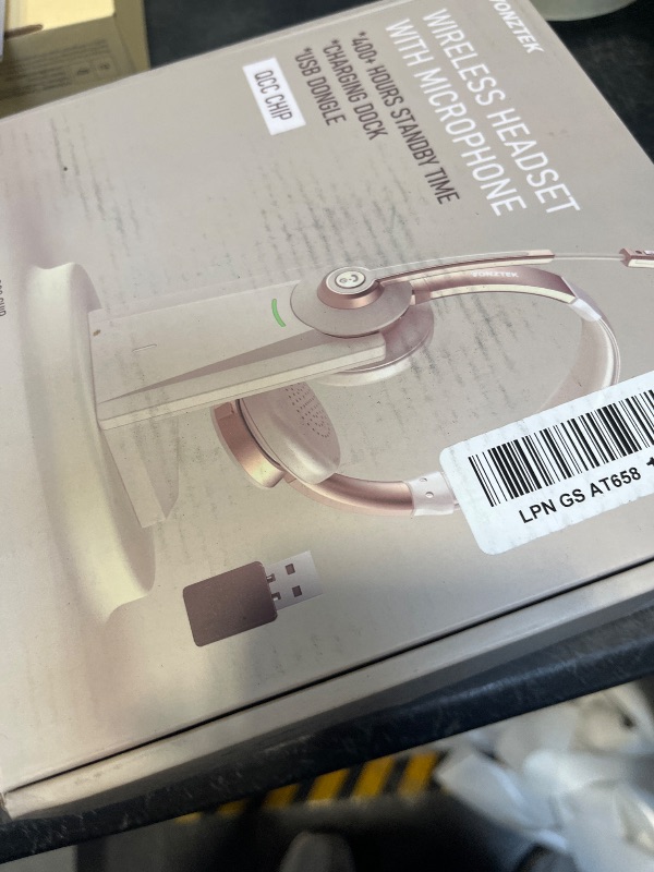 View 2 of Vonztek Wireless Headset with AI Noise Canceling