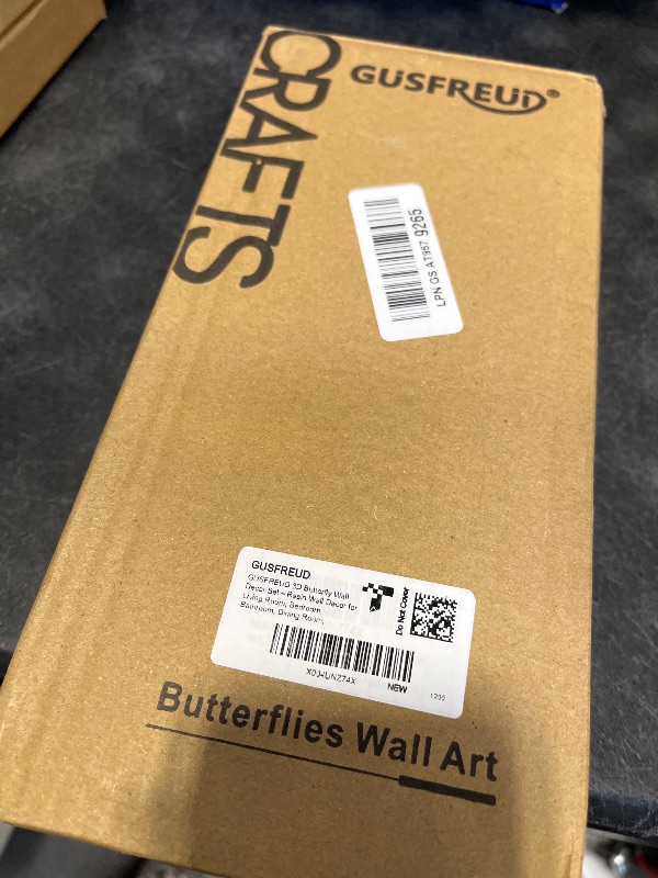 View 2 of GUSFREUD 3D Butterfly Wall Decor Set, Set of 3