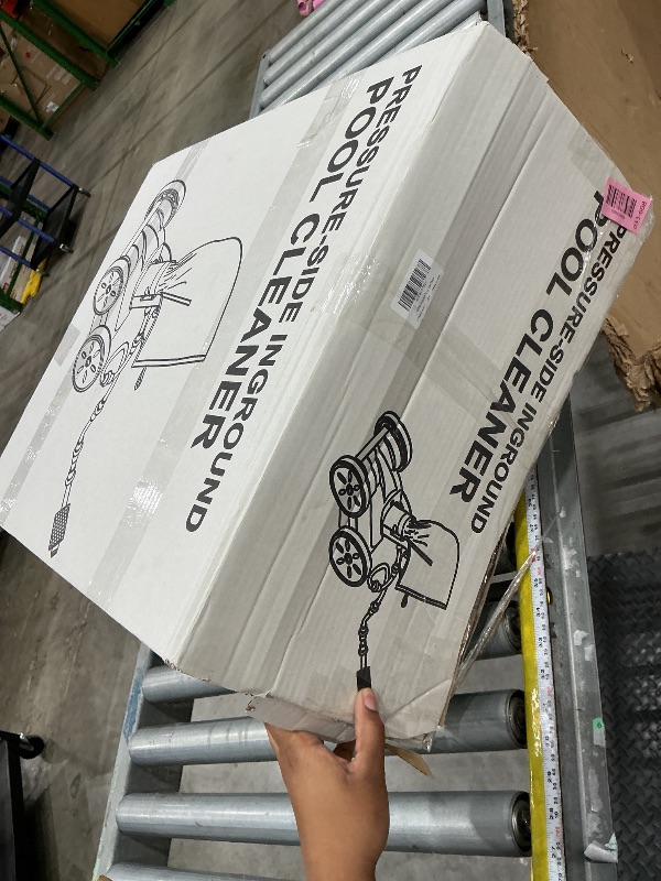 View 3 of MAKHOON Upgrade Pool Pressure Side Sweeper: Professional Solution for Cleaning Your Swimming Pool (Four Wheels are Better Than Three) Need 1.5" Female Thread Pool Booster Pump Inlet, 4 Bar Pressure