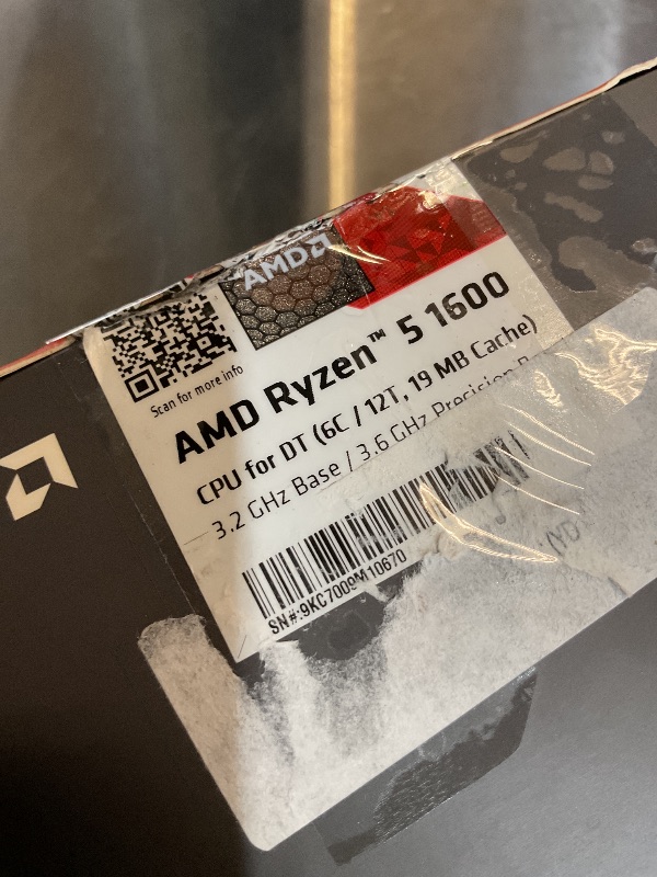 View 2 of AMD Ryzen 5 1600 Processor with Wraith Spire Cooler (YD1600BBAEBOX)