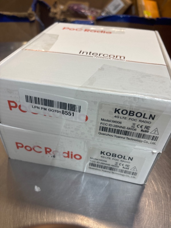 View 2 of KoboIn 4G LTE PoC Two-Way Radios (4-Pack)