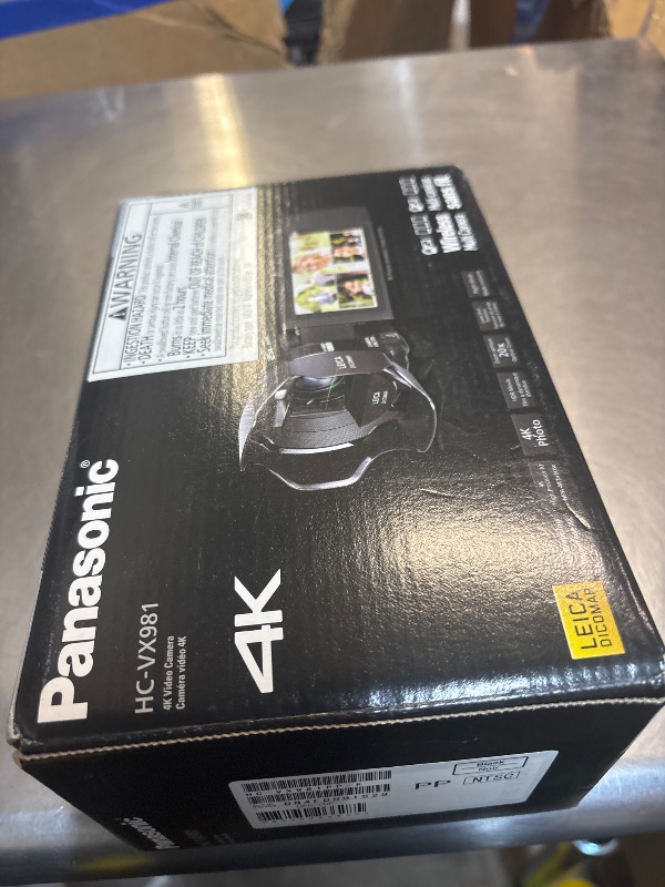 View 2 of Panasonic 4K Ultra HD Video Camera Camcorder HC-VX981K, 20X Optical Zoom, 1/2.3-Inch BSI Sensor, HDR Capture, Wi-Fi Smartphone Multi Scene Video Capture (Black)