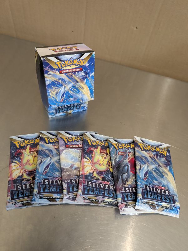 View 2 of Pokemon TCG: Sword & Shield Silver Tempest Booster Bundle - 6 Packs