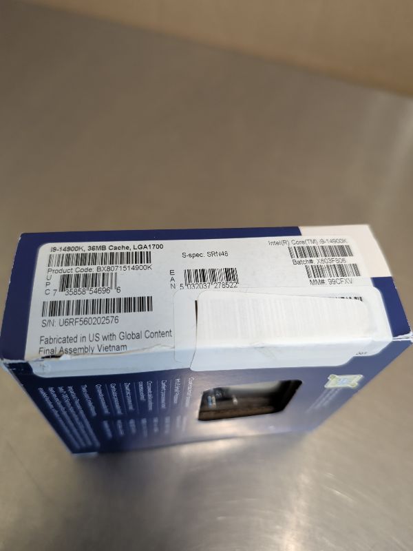 View 2 of Intel® Core™ i9-14900K Desktop Processor