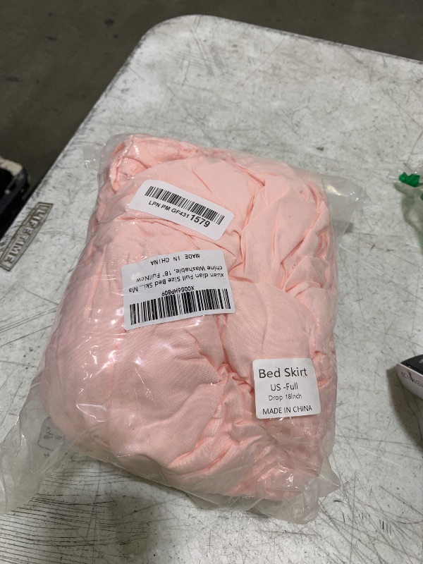 View 2 of xuan dian Full Bed Skirt 18" Drop Blush