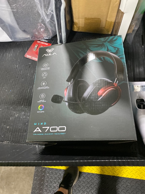View 3 of LEOBOG Wireless Gaming Headset - Black Red
