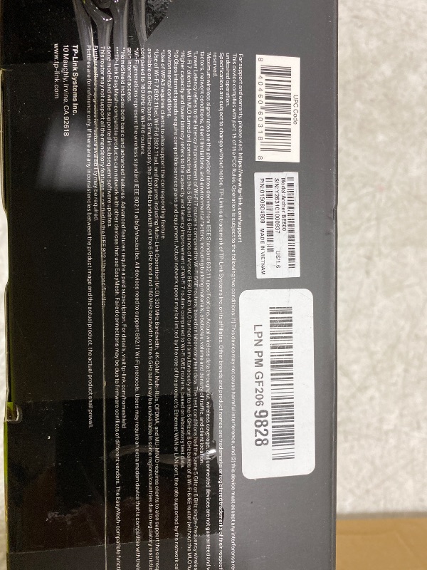 View 3 of TP-Link Tri-Band BE9700 WiFi 7 Router (Archer BE600)