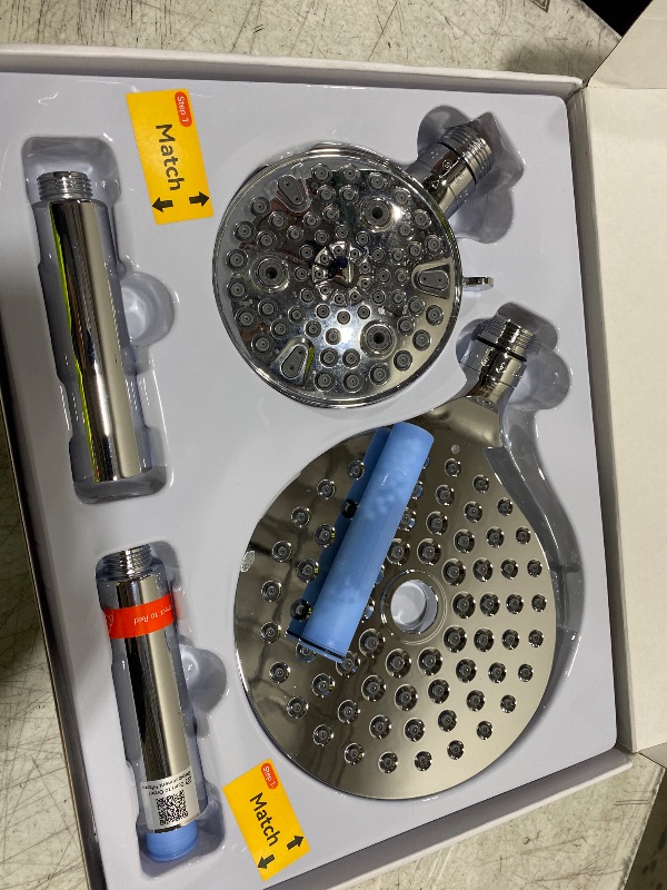 View 3 of MakeFit Dual Filtered Rain Shower Head Combo, Handheld Shower Head with Adjustable Bar - Rainfall Shower Head And Showerhead with Filter for Hard Water - Removes Chlorine