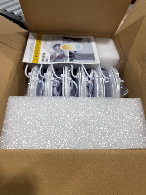 View 3 of Ensenior 6 Inch LED Recessed Ceiling Light - 5CCT White