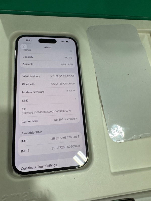 View 3 of Apple iPhone 16, 512GB, White - Unlocked