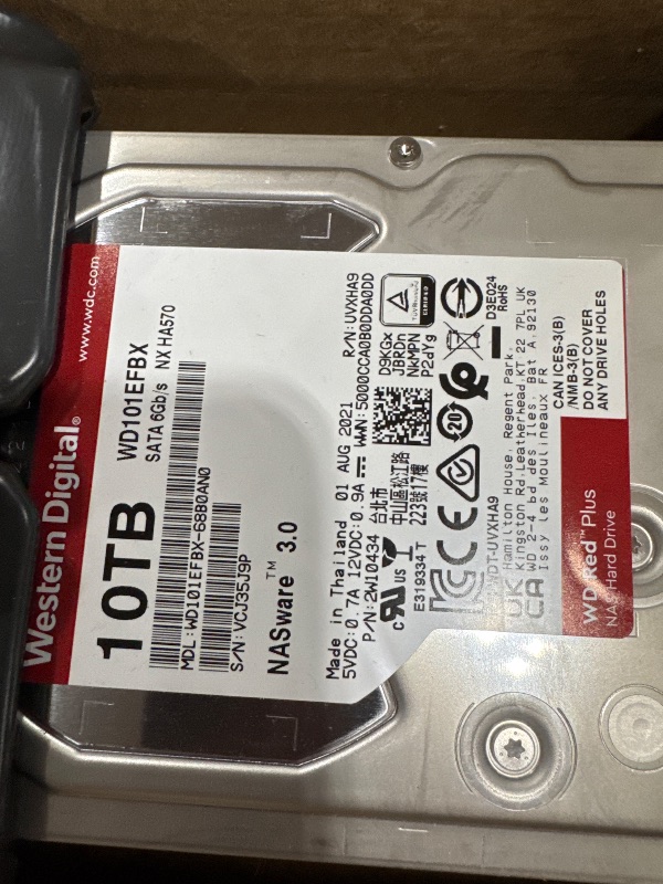 View 3 of Western Digital 10TB WD Red Plus Internal Hard Drive