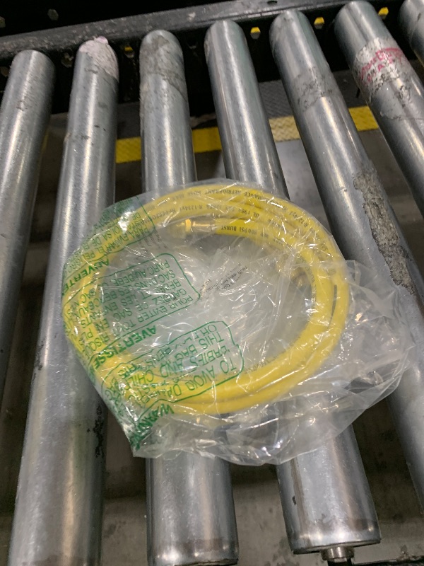 View 2 of Lichamp A2L Refrigerant Charging Hose, 1/4", Yellow, 5ft