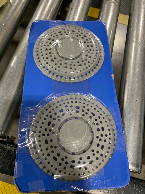 View 2 of Shower Drain Hair Catcher 5.5" Silicone Drain Cover for Flat Floor Drains
