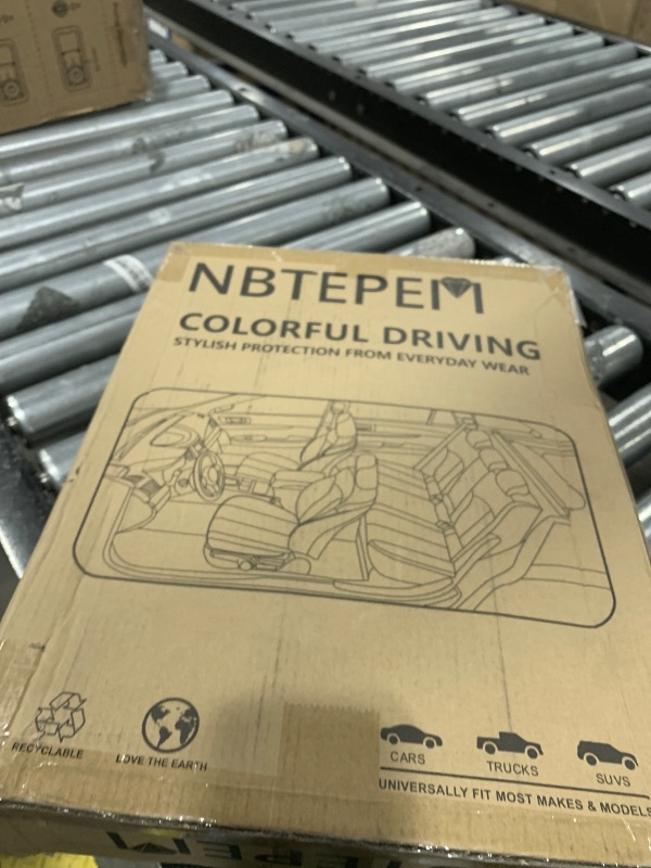 View 2 of NBTEPEM 10-Piece Car Floor Mat & Interior Accessory Set
