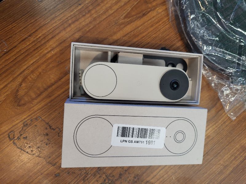 View 3 of Google Nest Doorbell (Wired, 3rd Gen) - 2K Video - Linen