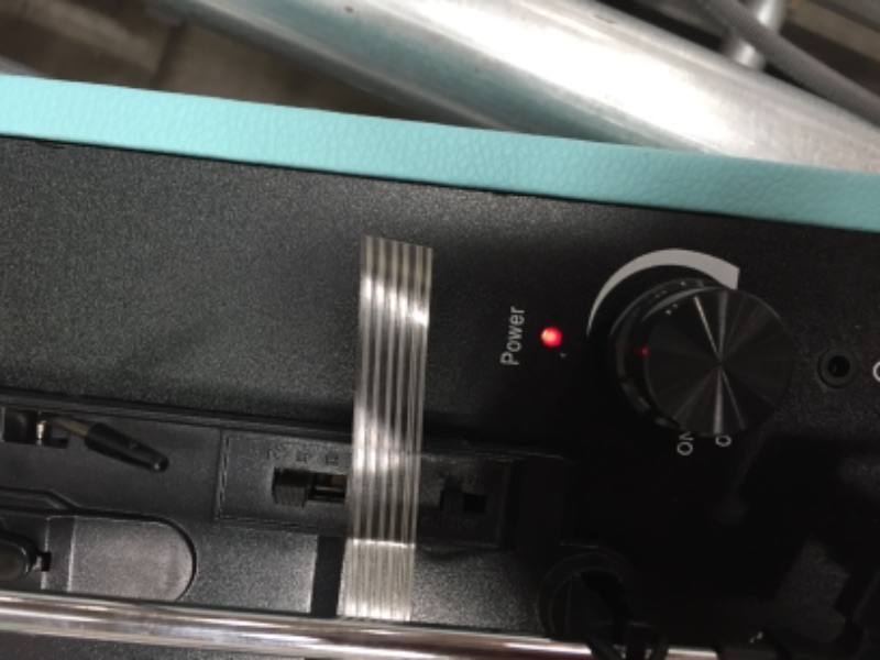Photo 1 of ByronStatics Vinyl Record Player, 3 Speed Turntable Record Player with 2 Built in Stereo Speakers, Replacement Needle, Supports RCA Line Out, AUX in, Portable Vintage Suitcase
