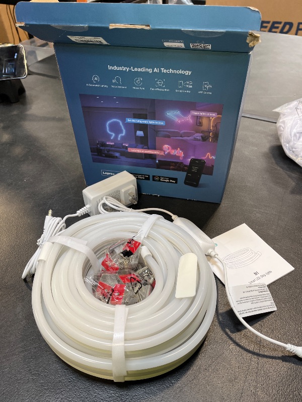 View 2 of Lepro N1 AI Smart RGB Rope Light with IC, 32.8ft 2.4G Wi-Fi & Bluetooth