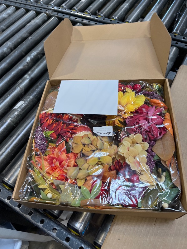 View 2 of 24 Inch Artificial Harvest Fall Wreaths for Front Door,Porch & Entryway