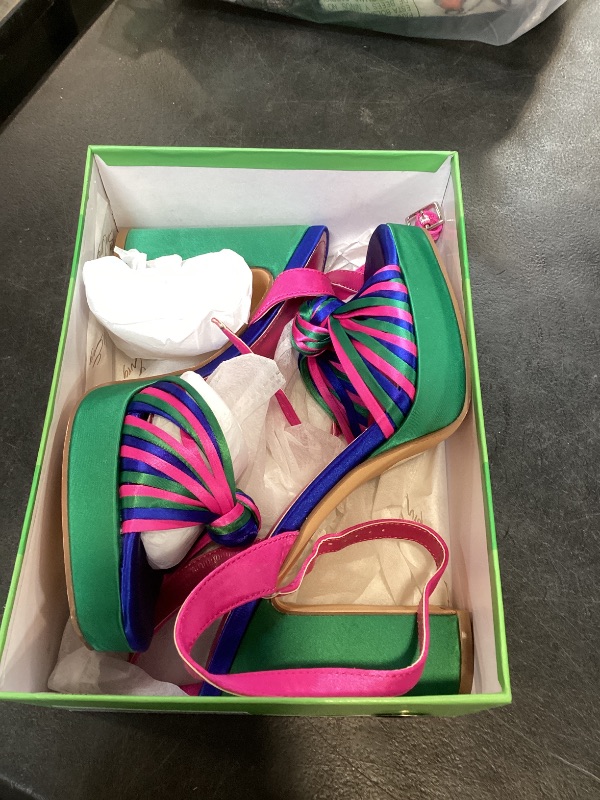 View 3 of sun gurg Strappy Block Heel Platform Sandals - 8.5