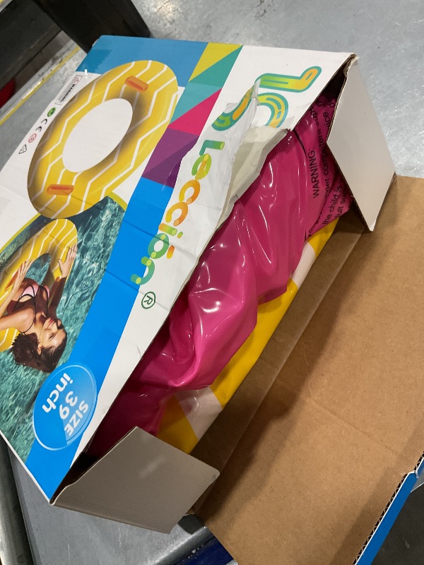 View 2 of 10Leccion 2 Pack Inflatable Pool Tubes with Handles, 39" Swim Rings