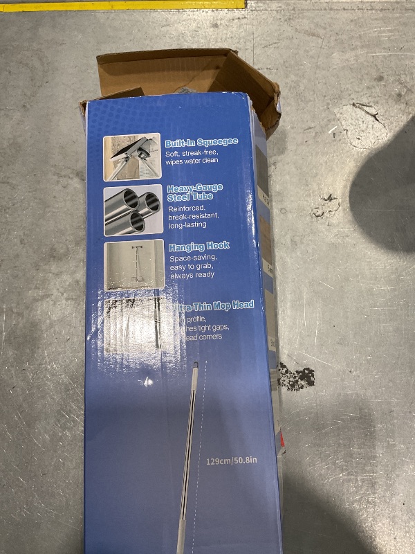 View 2 of 13" Wide Flat Mop with Snap-Grip Cloth Lock